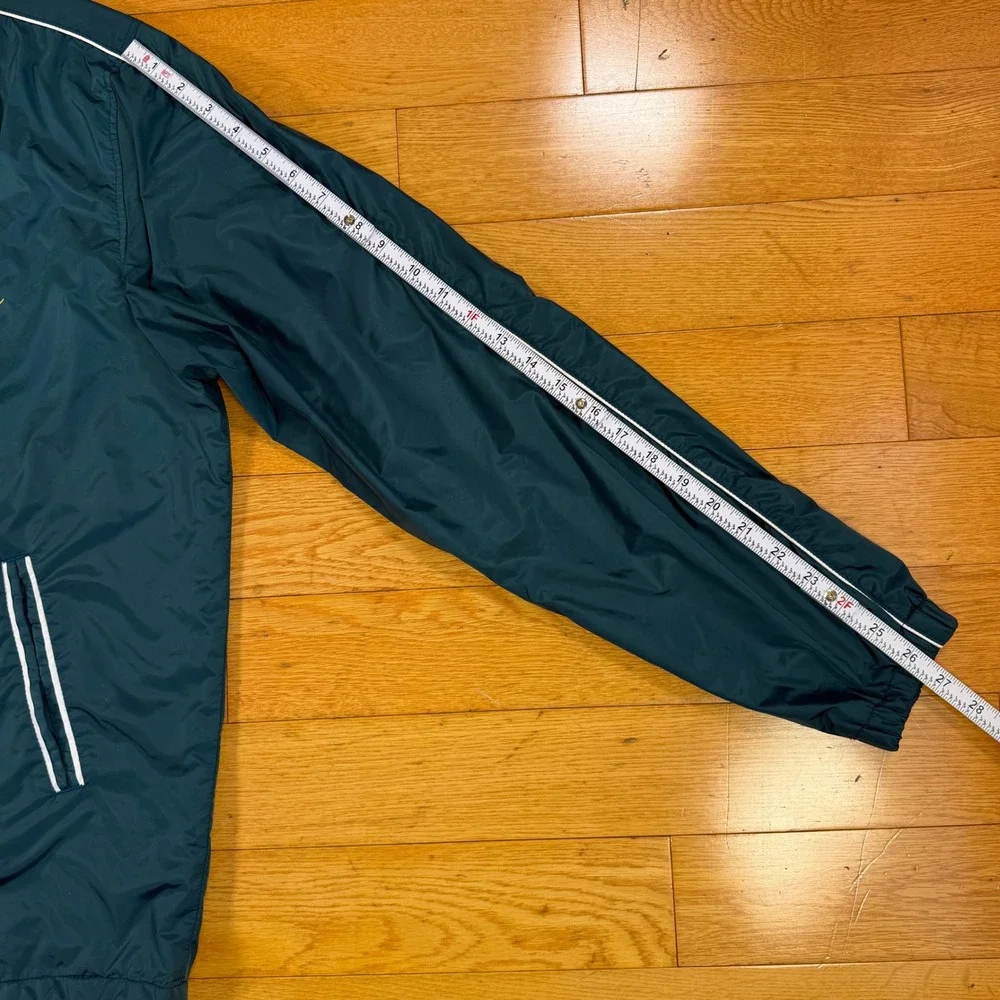 Noah Mens Large Teal Blue Nylon Mesh Lined Coaches Jacket